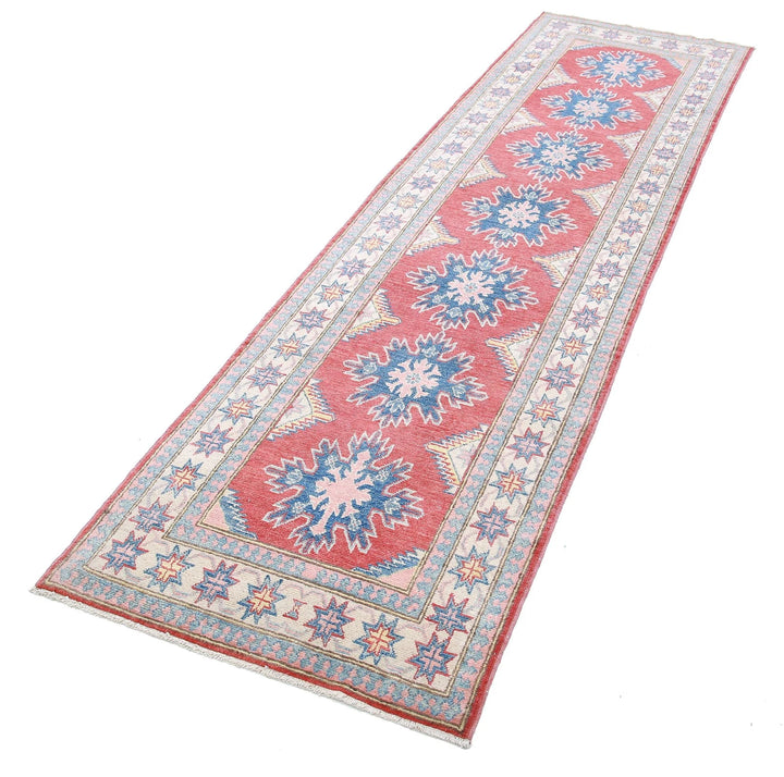 Afghan Kazak Rug 2' 7" x 9' 8" Hand-Knotted | No. AT11449