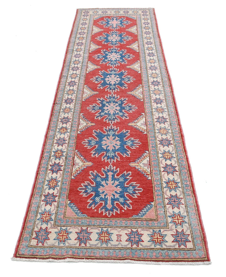 Afghan Kazak Rug 2' 7" x 9' 8" Hand-Knotted | No. AT11449