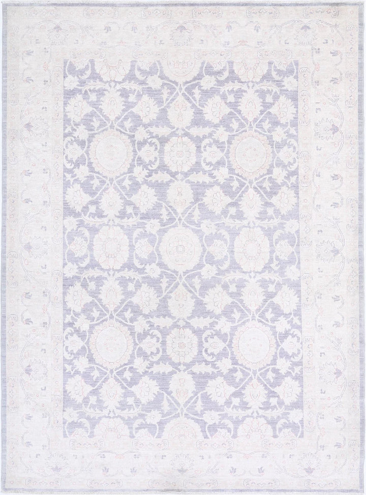 Afghan Tabriz Rug 6' 4" x 8' 5" Hand-Knotted | No. AT11460