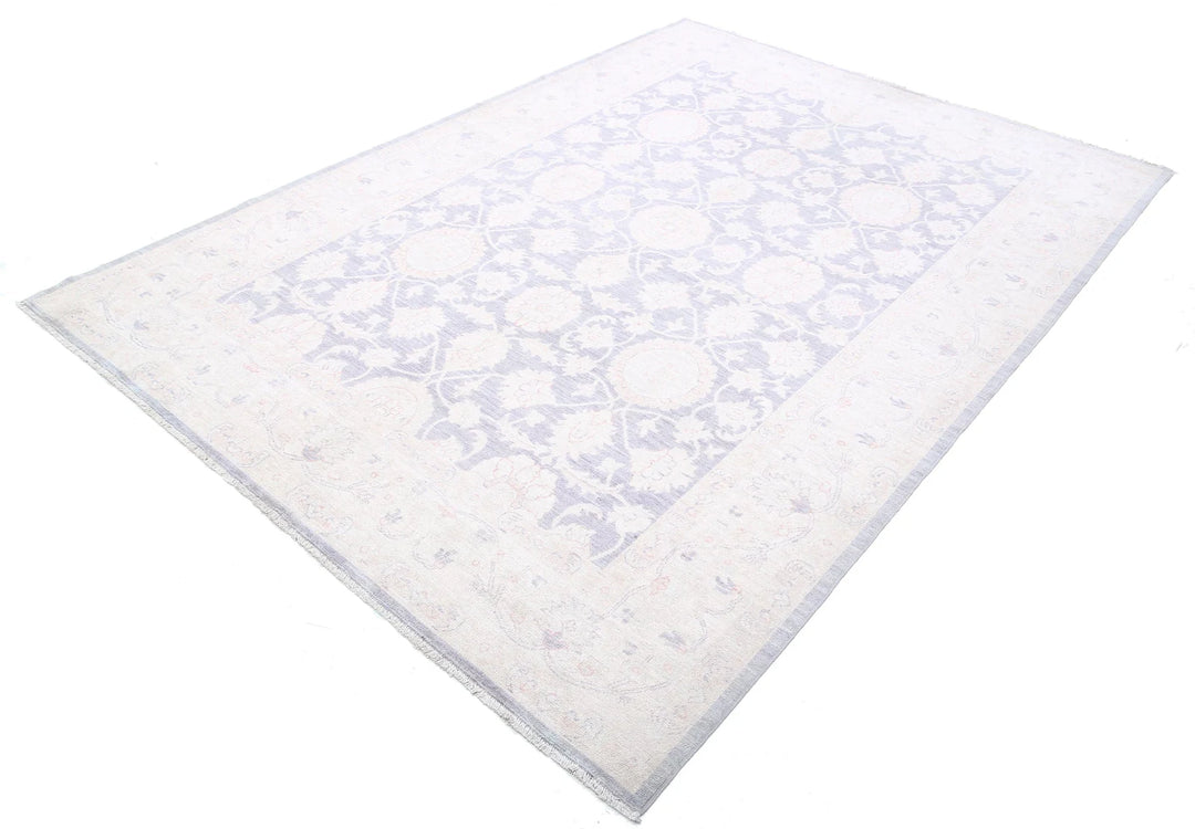 Afghan Tabriz Rug 6' 4" x 8' 5" Hand-Knotted | No. AT11460