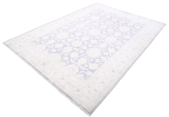 Afghan Tabriz Rug 6' 4" x 8' 5" Hand-Knotted | No. AT11460