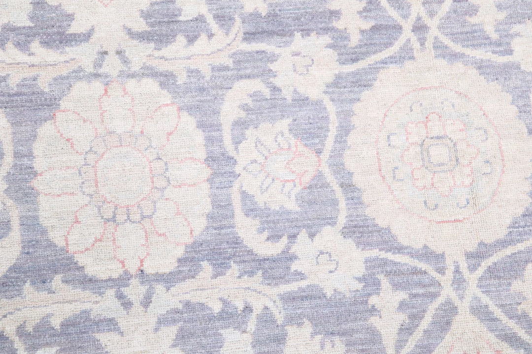 Afghan Tabriz Rug 6' 4" x 8' 5" Hand-Knotted | No. AT11460