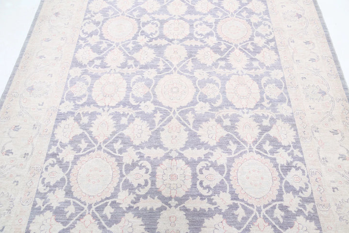 Afghan Tabriz Rug 6' 4" x 8' 5" Hand-Knotted | No. AT11460