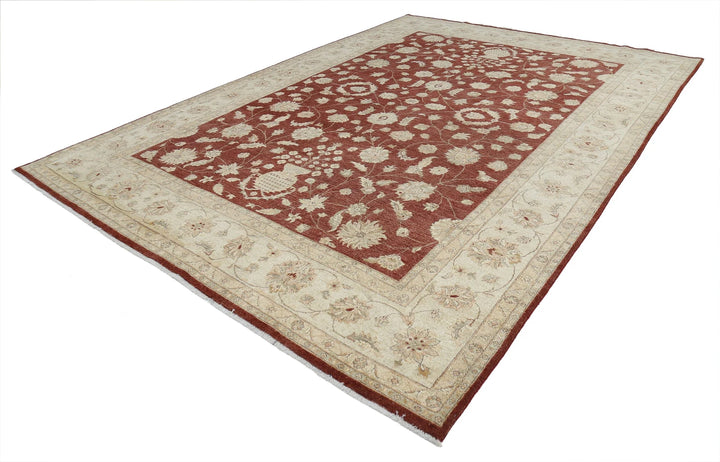 Rust Indian Ziegler Rug 9' 10" x 13' 9" Hand-Knotted | No. AT11464