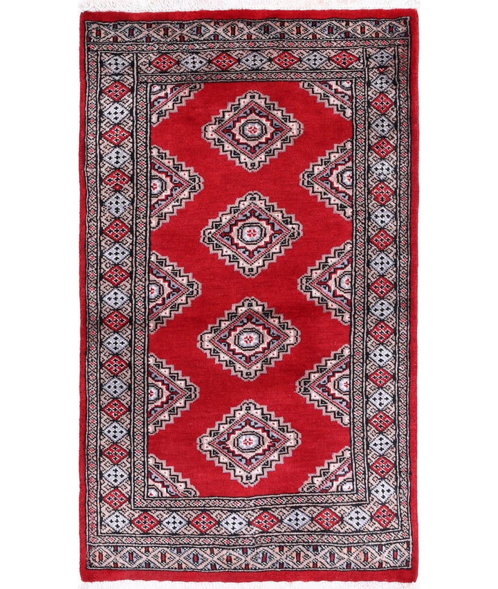 Pakistani Jaldar Rug 2' 6" x 4' 2" Hand-Knotted | No. AT11612