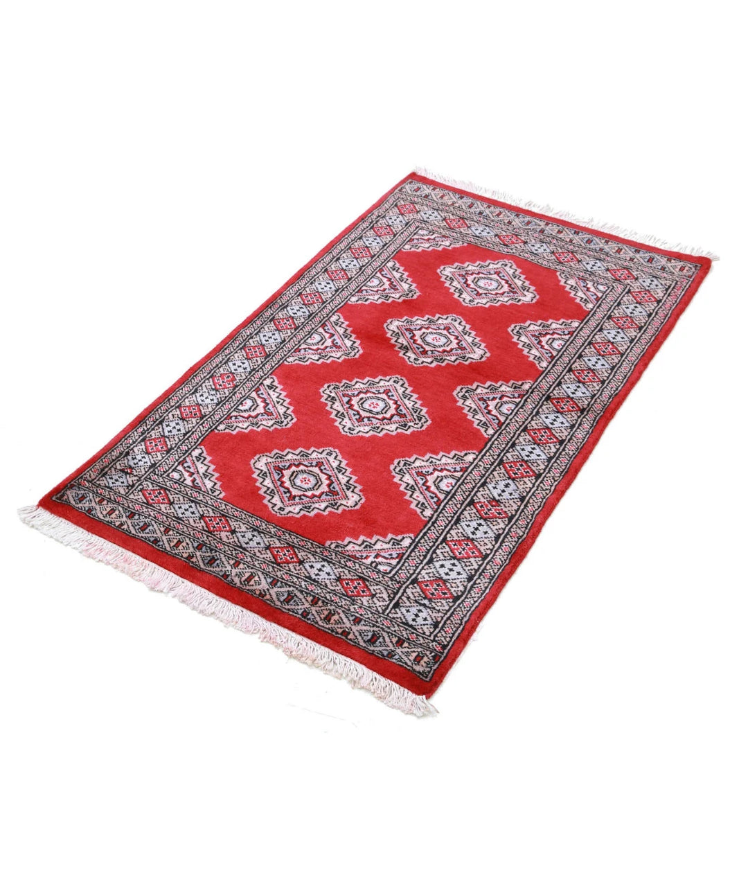 Pakistani Jaldar Rug 2' 6" x 4' 2" Hand-Knotted | No. AT11612