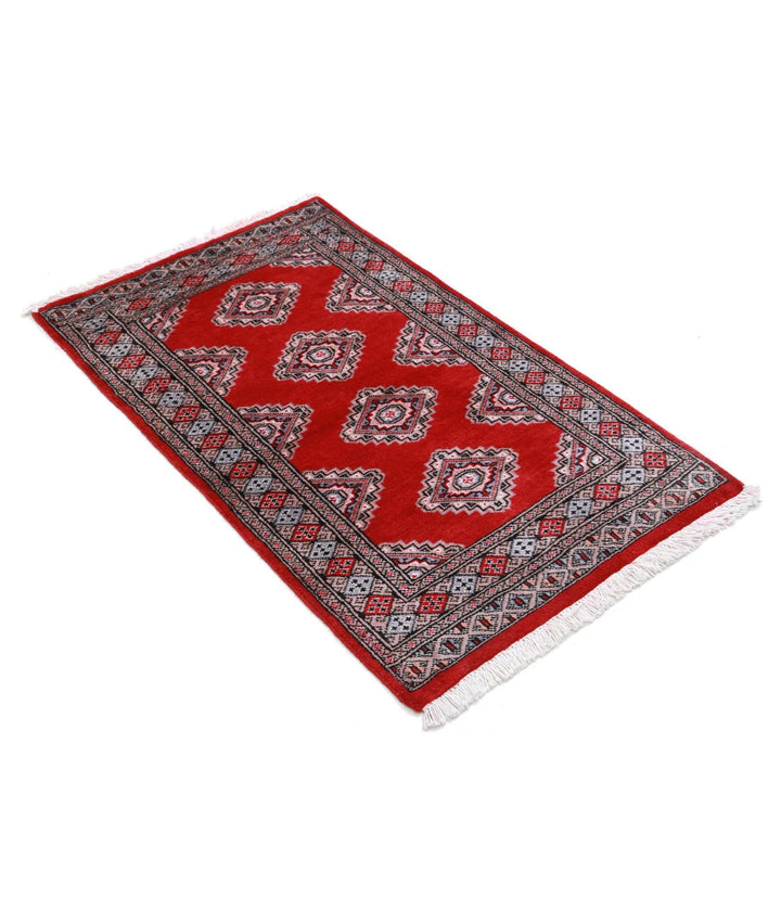 Pakistani Jaldar Rug 2' 6" x 4' 2" Hand-Knotted | No. AT11612