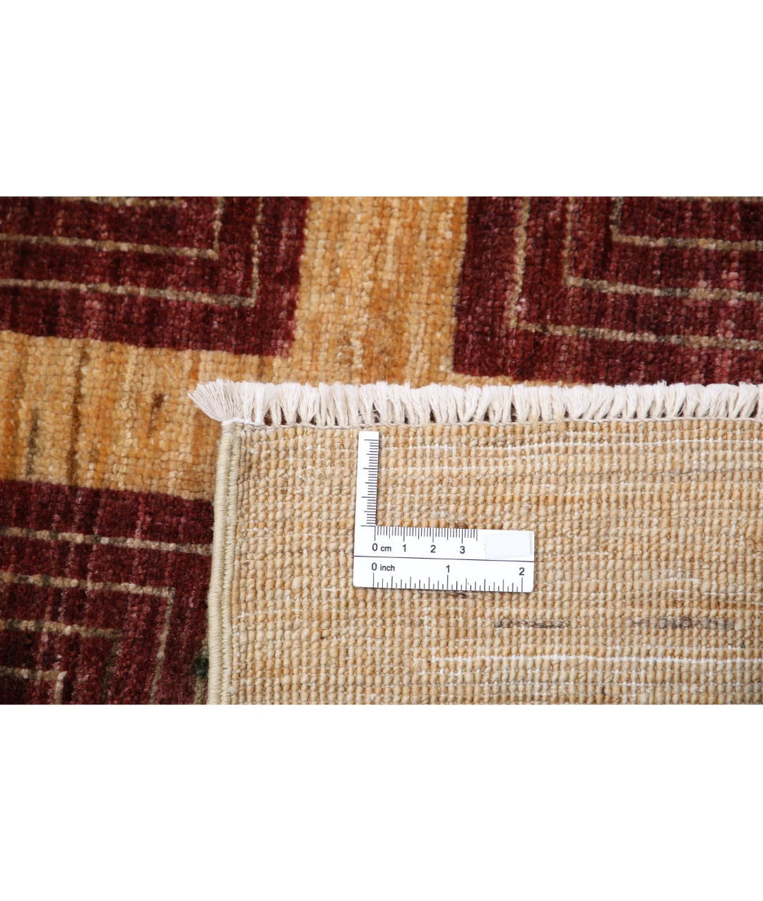 Afghan Modcar Rug 5' 1" x 7' 8" Hand-Knotted | No. AT11676