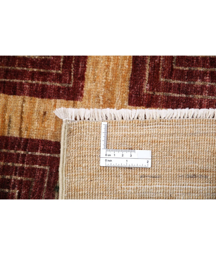 Afghan Modcar Rug 5' 1" x 7' 8" Hand-Knotted | No. AT11676
