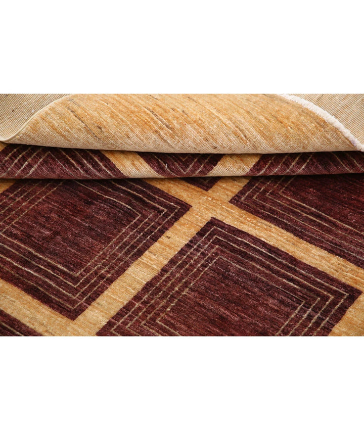 Afghan Modcar Rug 5' 1" x 7' 8" Hand-Knotted | No. AT11676