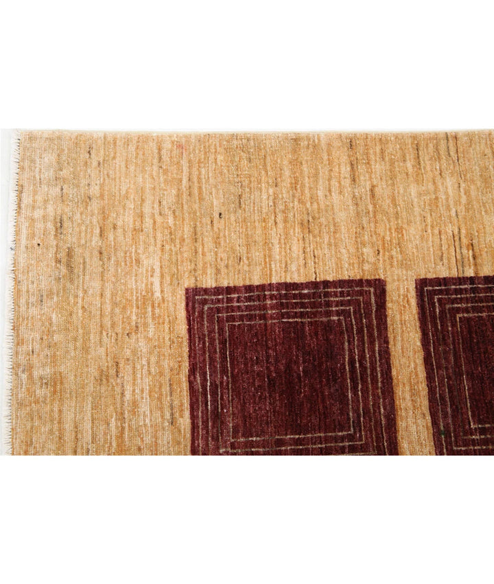 Afghan Modcar Rug 5' 1" x 7' 8" Hand-Knotted | No. AT11676