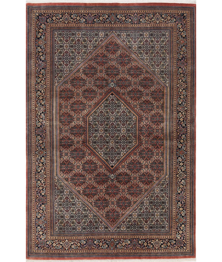 Persian Bijar Rug 6' 7" x 9' 11" Hand-Knotted | No. AT11701