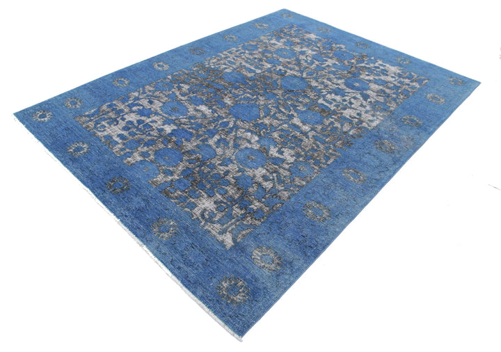 Afghan Oriental Rug 6' 2" x 8' 6" Hand-Knotted | No. AT11757