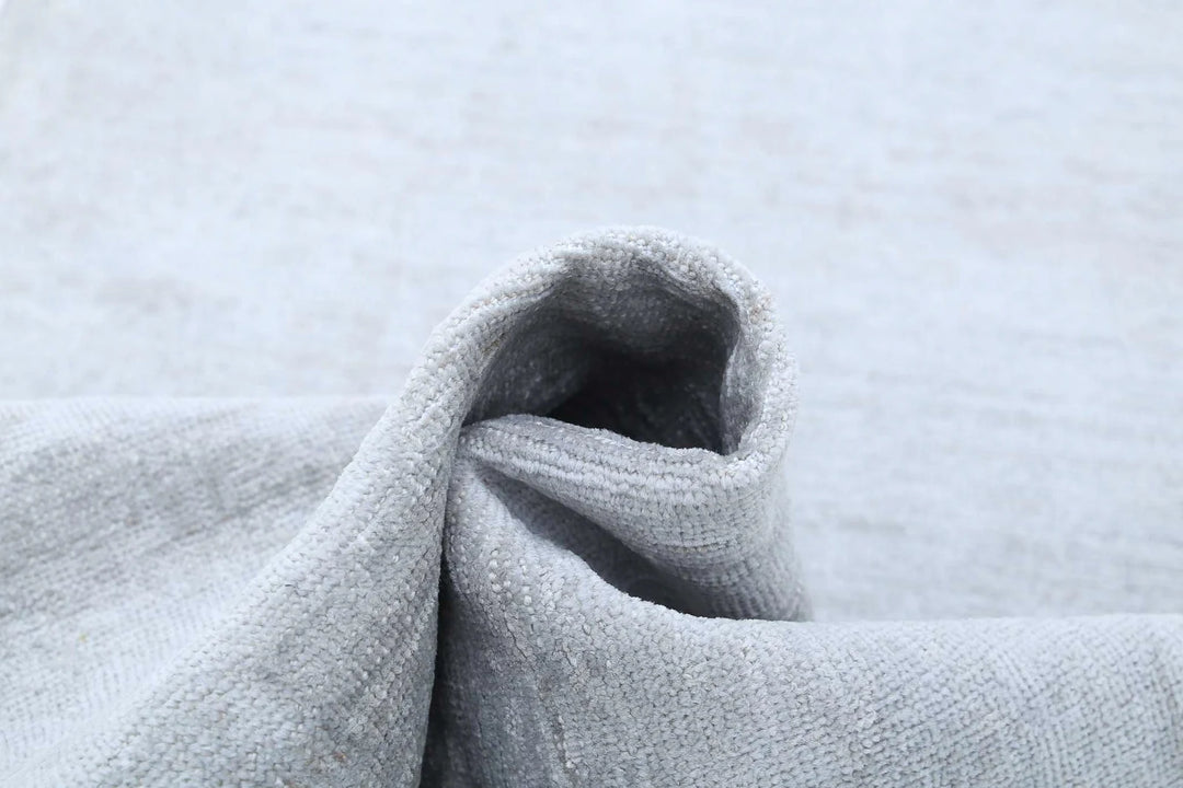 Grey Afghan Overdye Rug 2' 7" x 12' 2" Hand-Knotted | No. AT11766