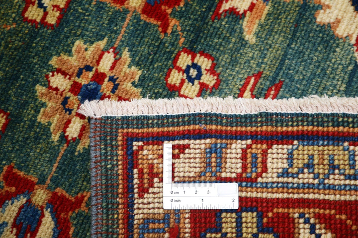 Green Afghan Ziegler Rug 2' 10" x 4' 6" Hand-Knotted | No. AT11811