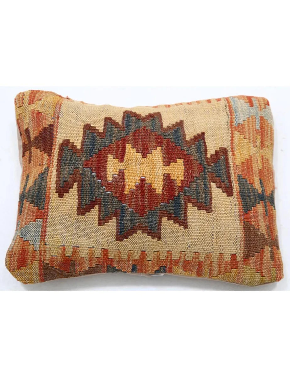 Hand Woven Tribal  Wool Pillow 1' 0" x 1' 5" - No. AT11856