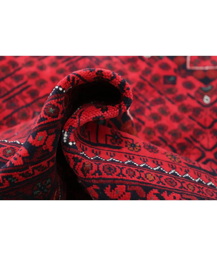 Afghan Khamyab Rug 6' 6" x 9' 5" Hand-Knotted | No. AT11874