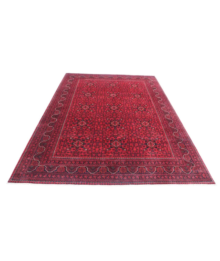Afghan Khamyab Rug 6' 6" x 9' 5" Hand-Knotted | No. AT11874