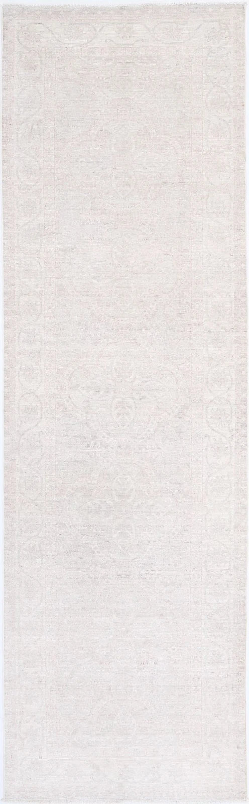 Afghan Tabriz Rug 2' 11" x 10' 4" Hand-Knotted | No. AT11901