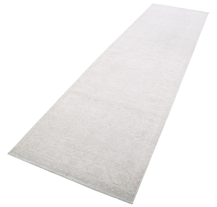 Afghan Tabriz Rug 2' 11" x 10' 4" Hand-Knotted | No. AT11901