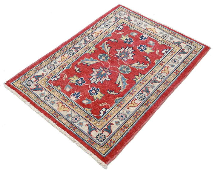 Afghan Ziegler Rug 2' 9" x 3' 9" Hand-Knotted | No. AT11917