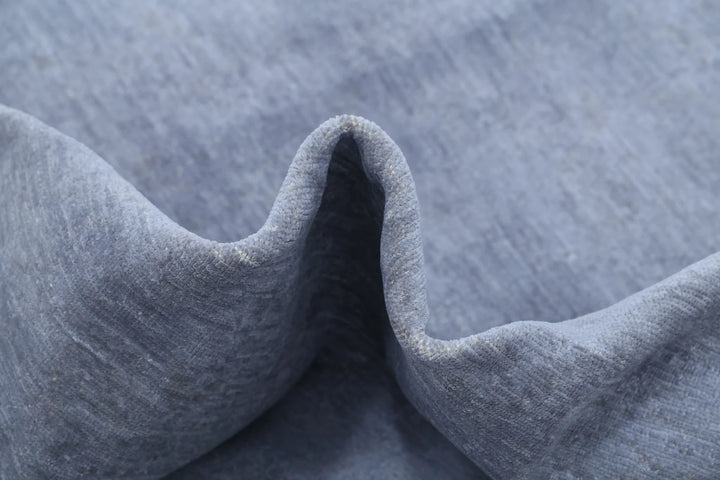 Grey Afghan Overdye Rug 7' 9" x 9' 7" Hand-Knotted | No. AT12176