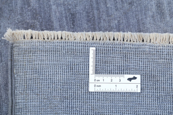 Grey Afghan Overdye Rug 7' 9" x 9' 7" Hand-Knotted | No. AT12176