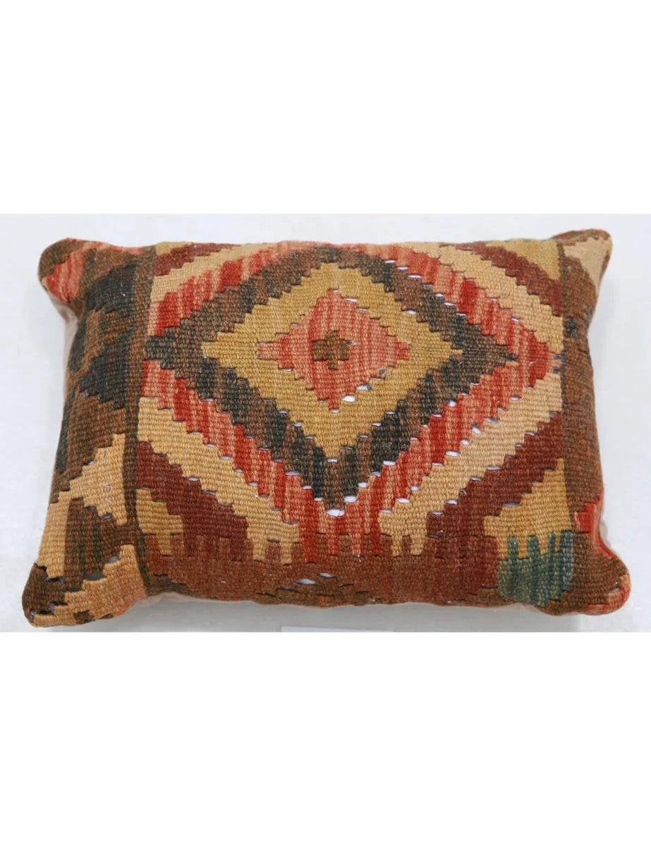 Hand Woven Tribal  Wool Pillow 1' 0" x 1' 5" - No. AT12203