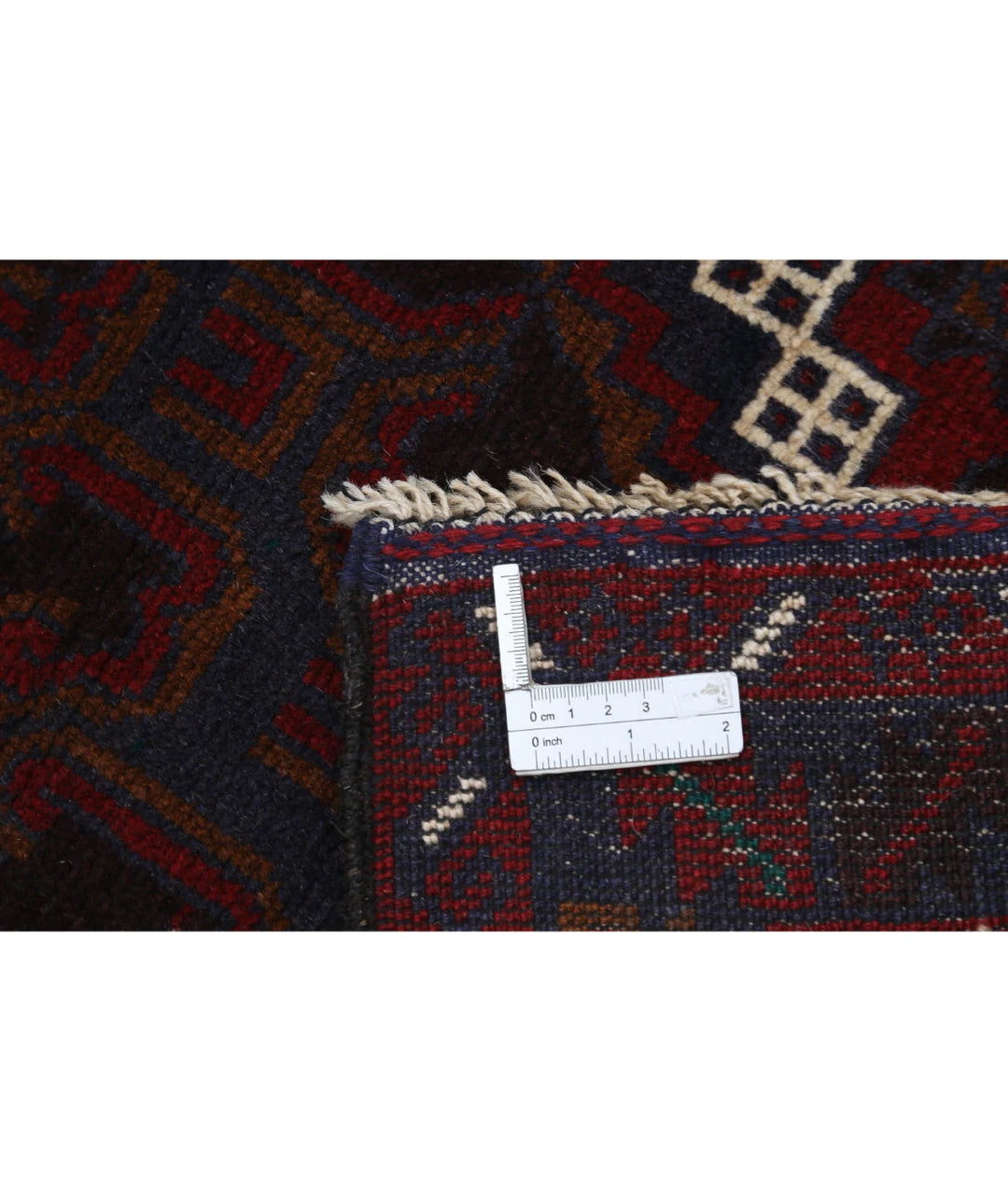 Red Afghan Tribal Rug 3' 1" x 5' 1" Hand-Knotted | No. AT12281