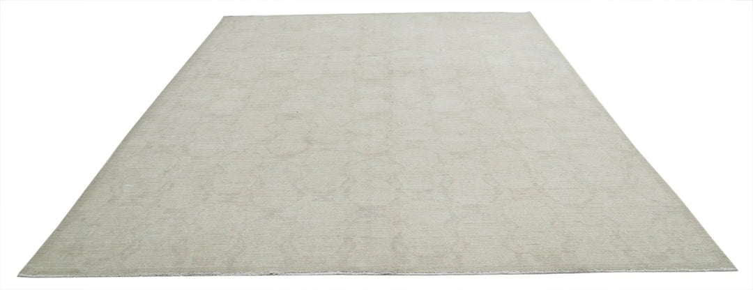 Afghan Ikat Rug 8' 10" x 11' 1" Hand-Knotted | No. AT12286