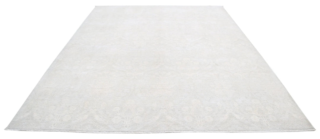 Brown Afghan Oriental Rug 8' 9" x 11' 0" Hand-Knotted | No. AT12328