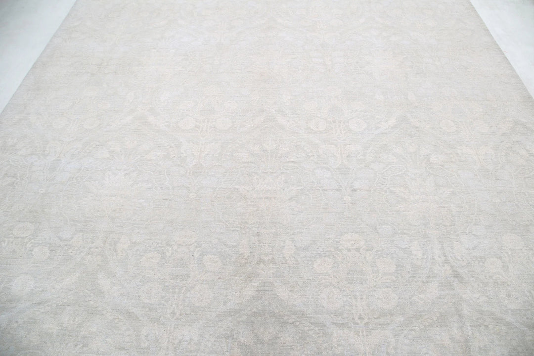 Brown Afghan Oriental Rug 8' 9" x 11' 0" Hand-Knotted | No. AT12328