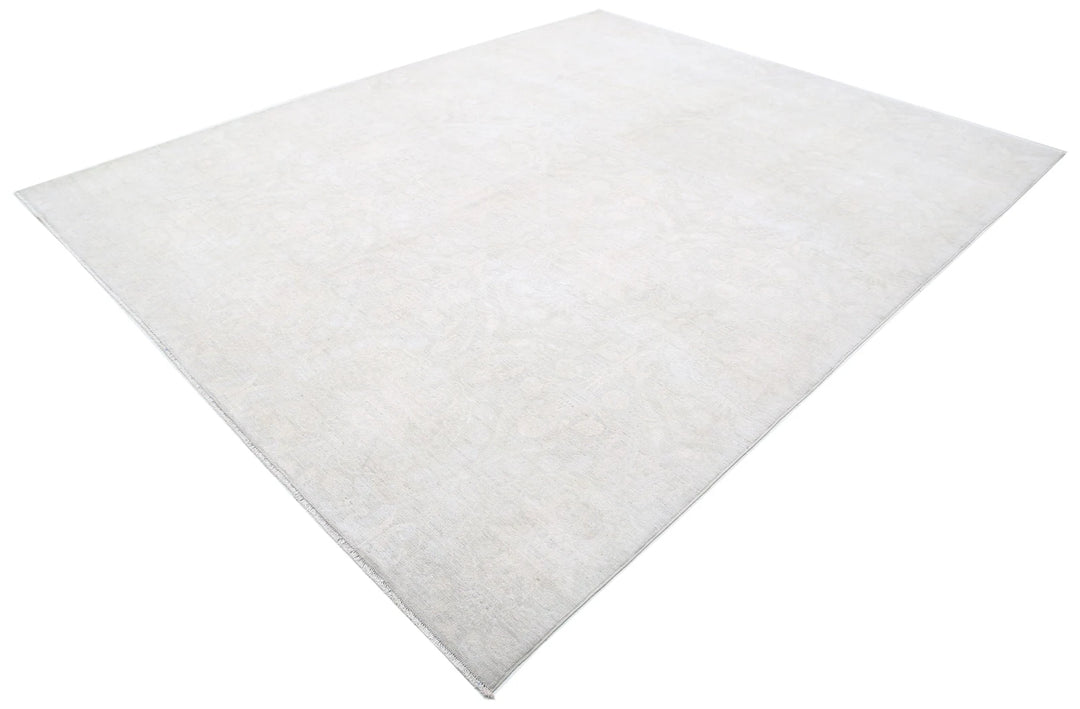 Brown Afghan Oriental Rug 8' 9" x 11' 0" Hand-Knotted | No. AT12328