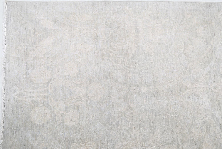 Brown Afghan Oriental Rug 8' 9" x 11' 0" Hand-Knotted | No. AT12328