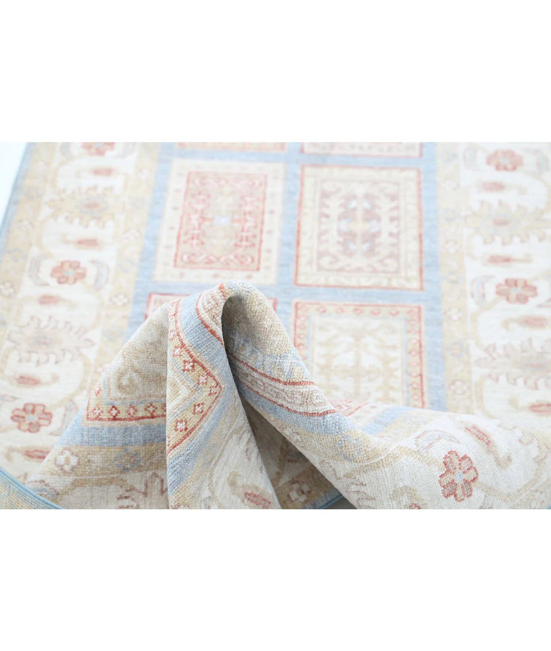 Afghan Bakhtiari Runner Rug 2' 8" x 9' 10" Hand-Knotted | No. AT12348