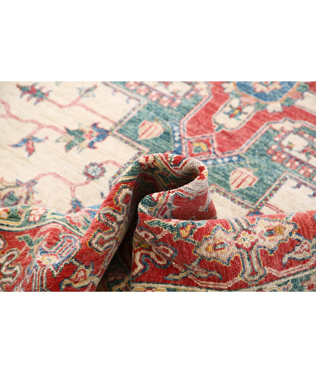 Afghan Ziegler Farhan Rug 5'7" x 8'7" Hand-Knotted | No. AT12398