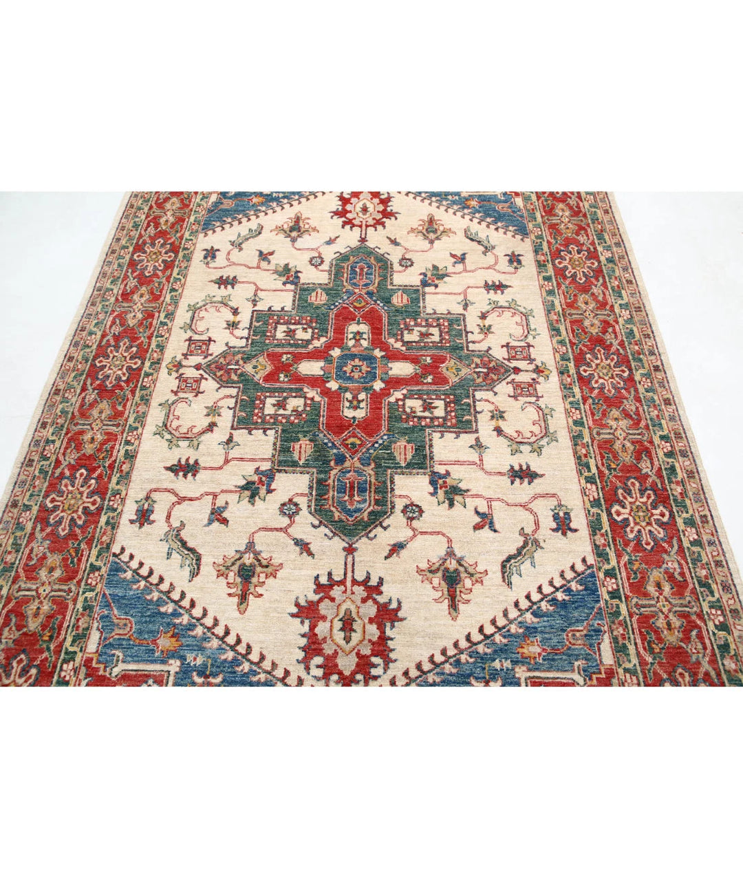 Afghan Ziegler Farhan Rug 5'7" x 8'7" Hand-Knotted | No. AT12398