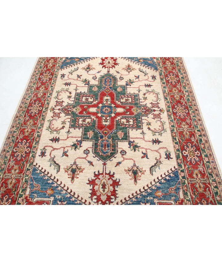 Afghan Ziegler Farhan Rug 5'7" x 8'7" Hand-Knotted | No. AT12398