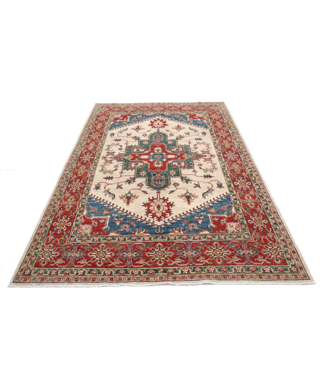 Afghan Ziegler Farhan Rug 5'7" x 8'7" Hand-Knotted | No. AT12398