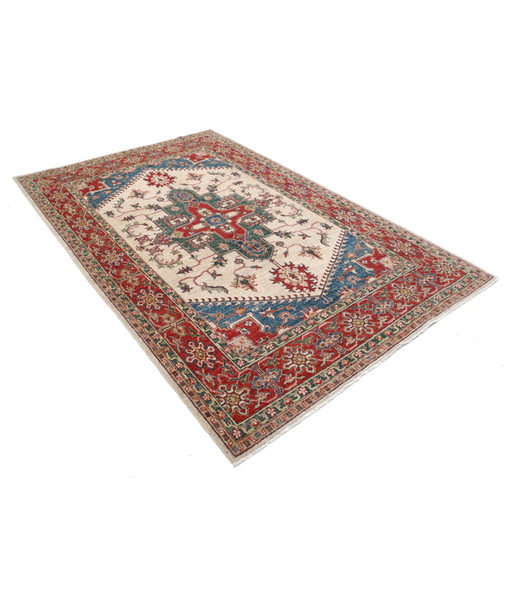Afghan Ziegler Farhan Rug 5'7" x 8'7" Hand-Knotted | No. AT12398