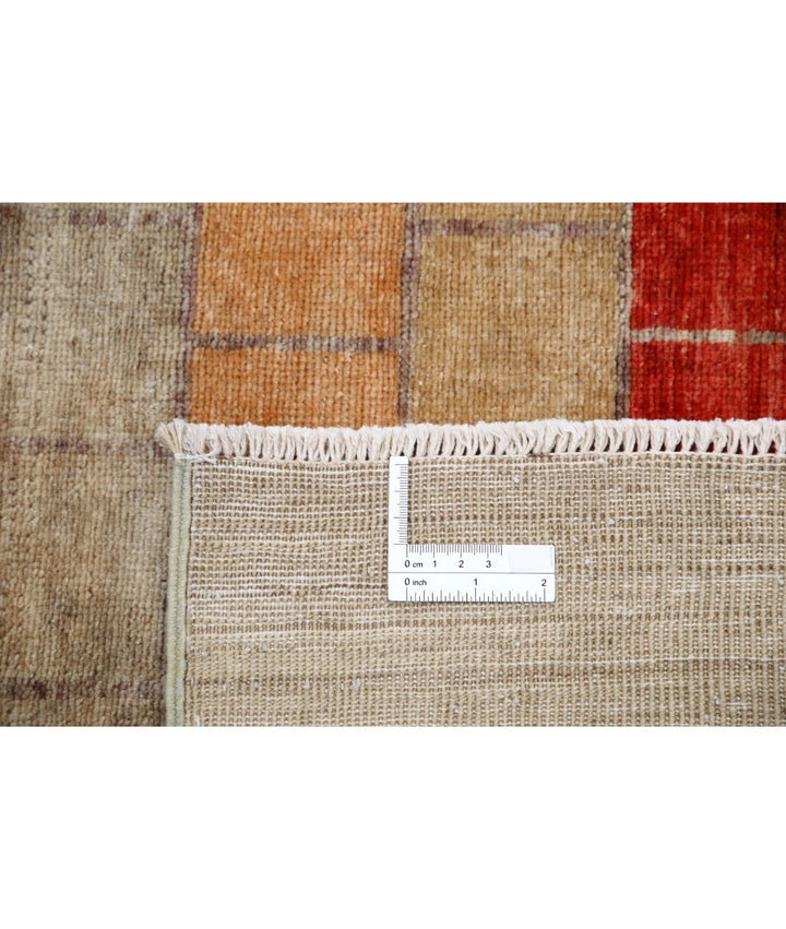 Afghan Modcar Rug 6' 0" x 7' 11" Hand-Knotted | No. AT12409