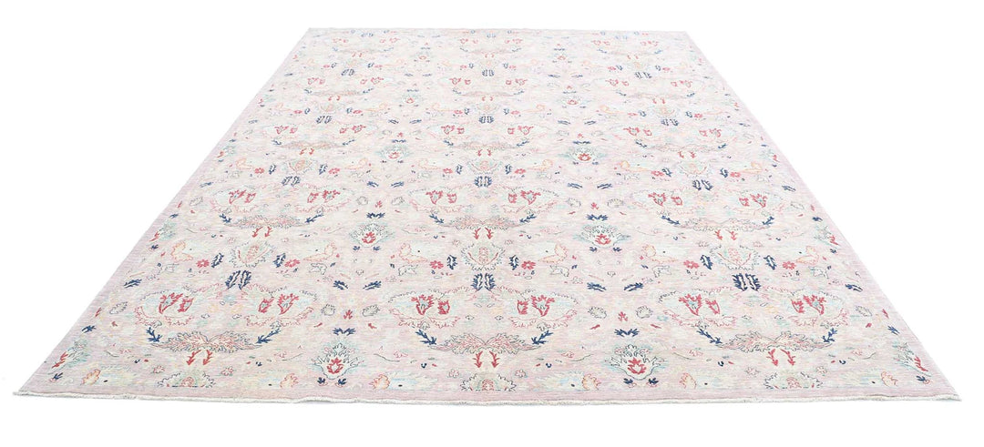 Afghan Oriental Rug 8' 10" x 11' 9" Hand-Knotted | No. AT12424