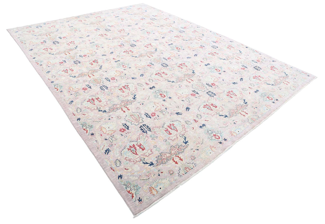 Afghan Oriental Rug 8' 10" x 11' 9" Hand-Knotted | No. AT12424