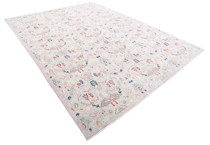 Afghan Oriental Rug 8' 10" x 11' 9" Hand-Knotted | No. AT12424