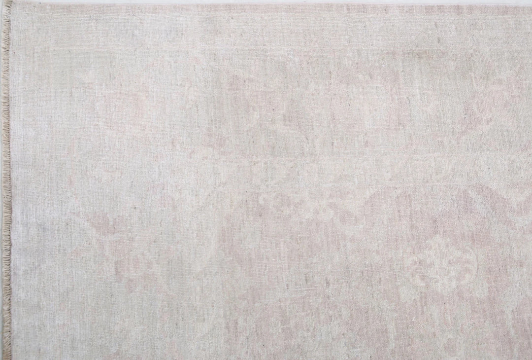 Ivory Afghan Serenity Rug 8' 0" x 10' 6" Hand-Knotted | No. AT12432