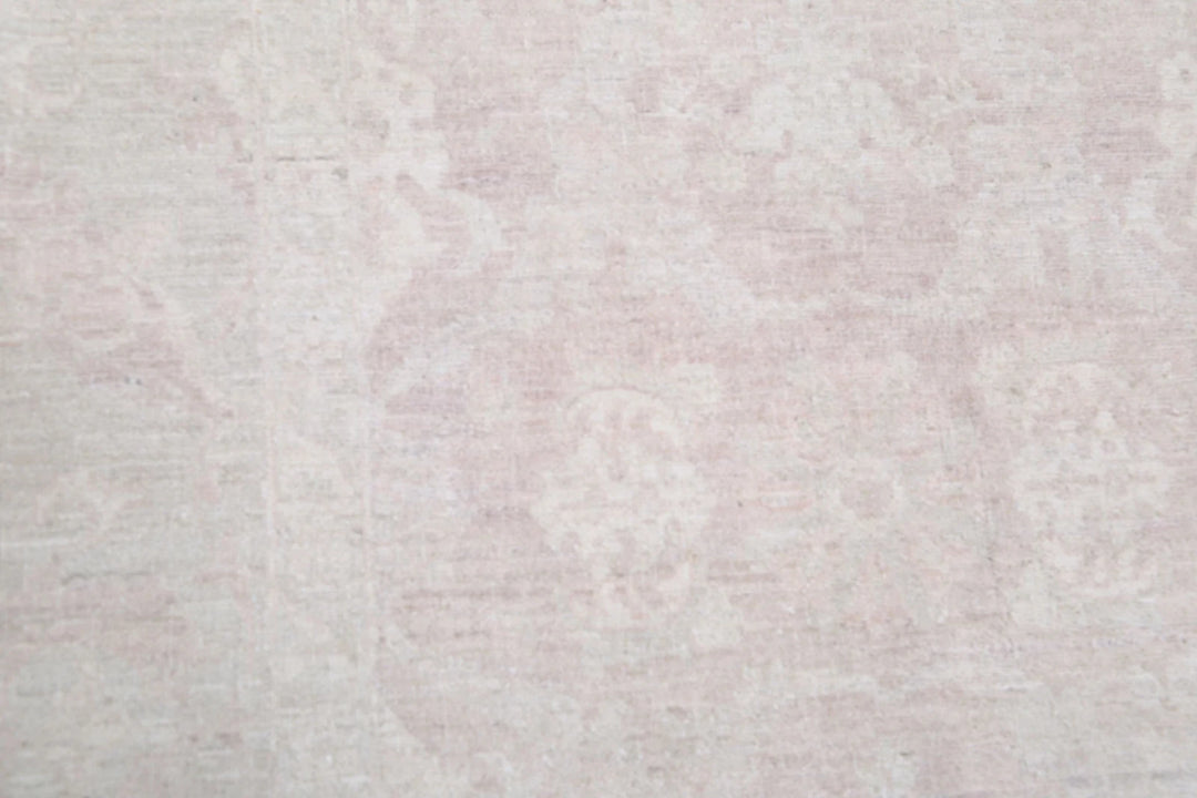 Ivory Afghan Serenity Rug 8' 0" x 10' 6" Hand-Knotted | No. AT12432