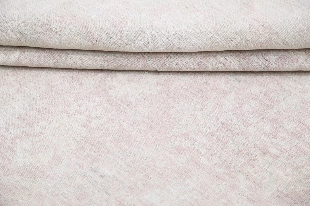 Ivory Afghan Serenity Rug 8' 0" x 10' 6" Hand-Knotted | No. AT12432