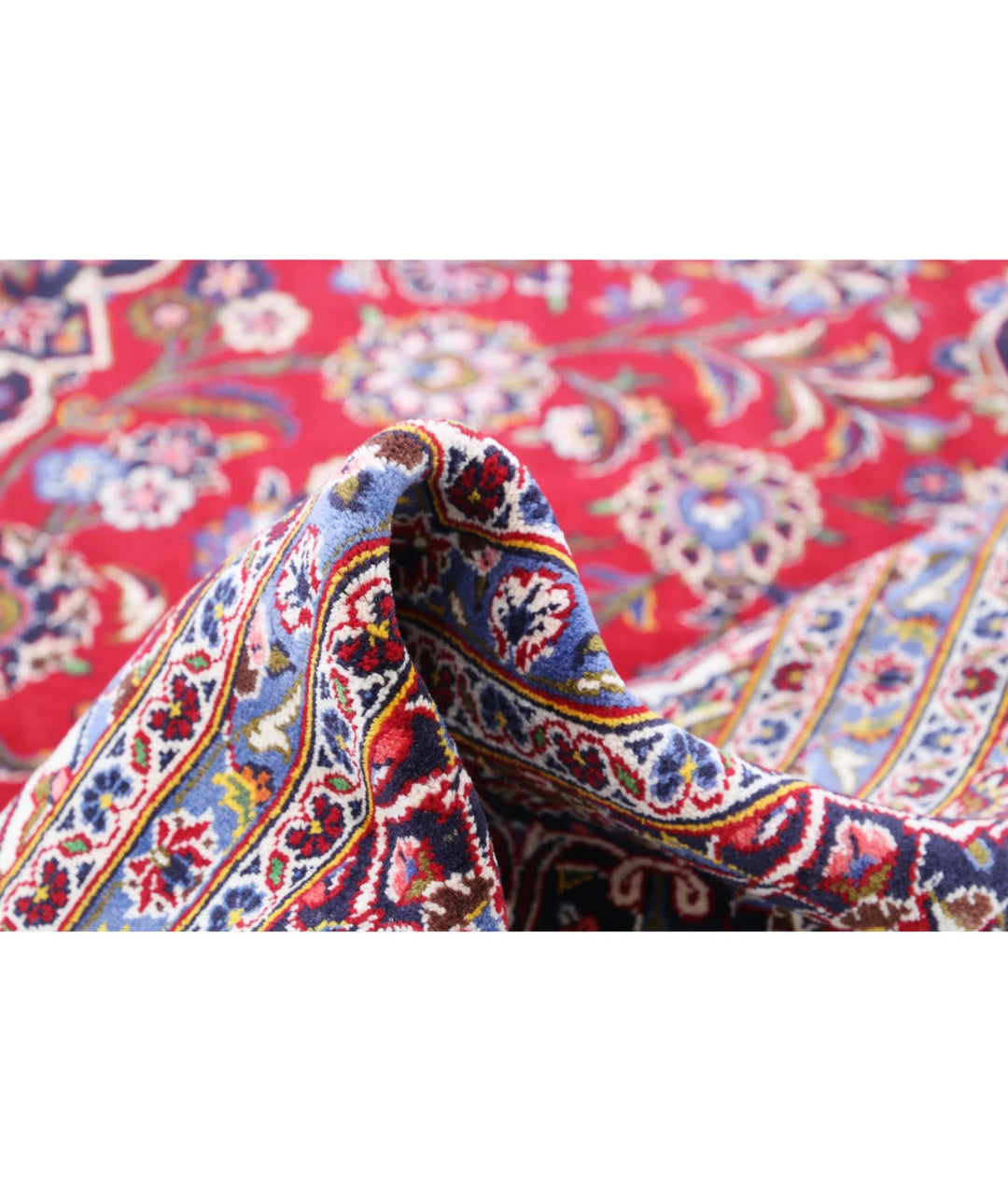 Persian Kashan Rug 9' 6" x 13' 6" Hand-Knotted | No. AT12482