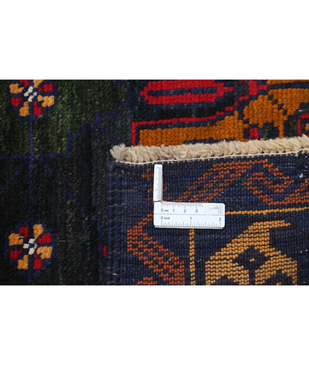 Red Afghan Tribal Rug 3' 0" x 5' 1" Hand-Knotted | No. AT12571