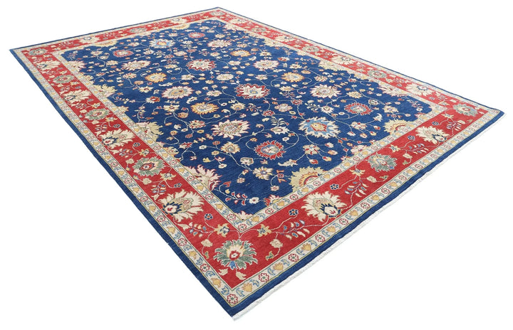Afghan Ziegler Rug 8' 10" x 12' 3" Hand-Knotted | No. AT12689